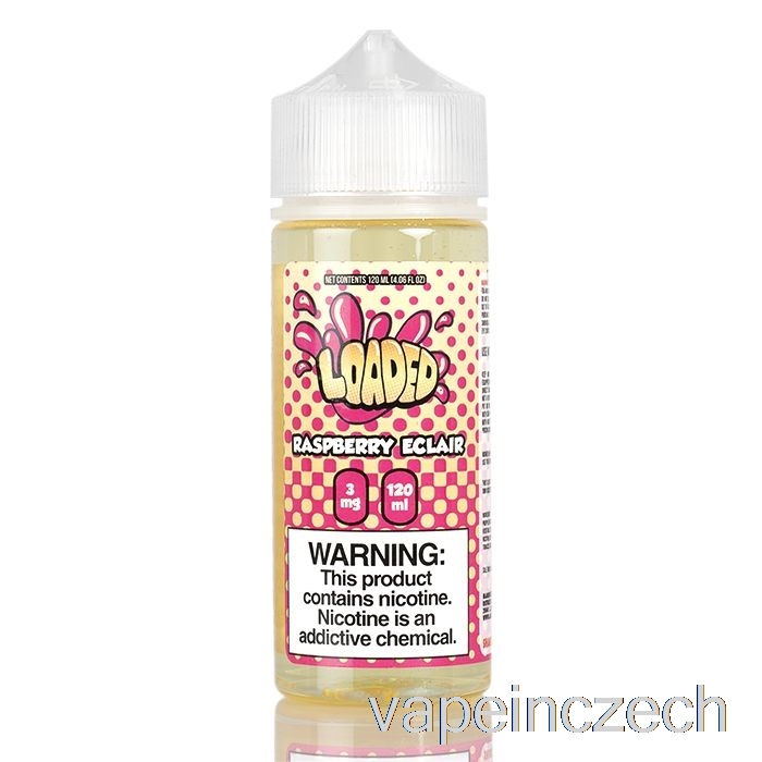 Malinový Eclair - Plněný E-liquid - Nemilosrdné Páry - 120 Ml 0mg Vape Pero